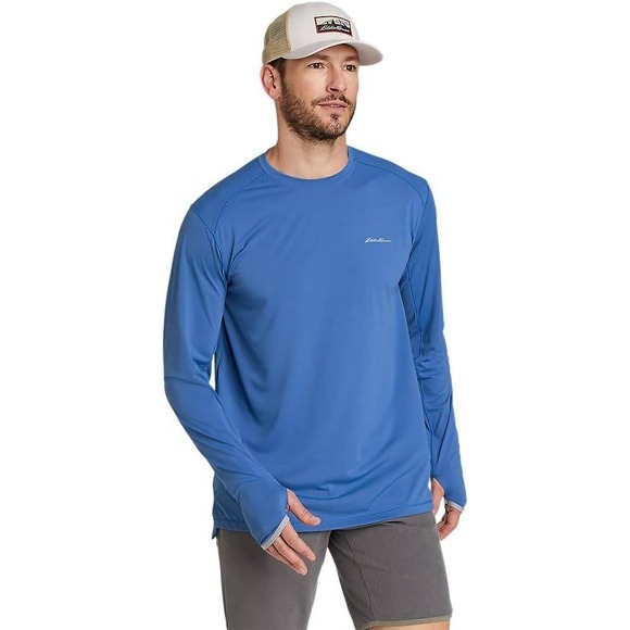 Eddie Bauer Other - Eddie Bauer Men's Long-Sleeve Solarfoil UPF 2.0 Crew in Deep‎ Sky - Size Large